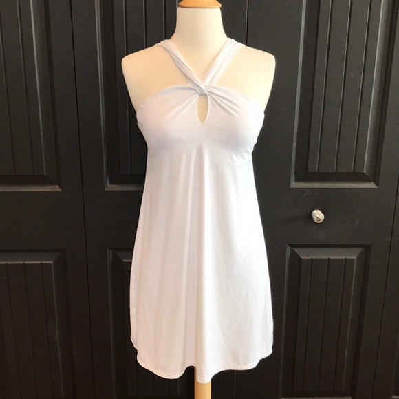 Athleta Keyhole Halter Dress 👗 - Picture 3 of 8